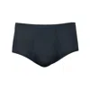 Zd Zero Defects Men's Grey Sepang Modal Fly Front Brief - Softness & Modern Comfort - Color Lead In Grey