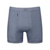 Zd Zero Defects Men's Helios Fly Front Boxer Egyptian Cotton - Superior Quality Premium Comfort - Color Denim Blue In Blue