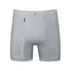 Zd Zero Defects Men's Helios Fly Front Boxer Egyptian Cotton - Superior Quality Premium Comfort - Color Grey In Grey