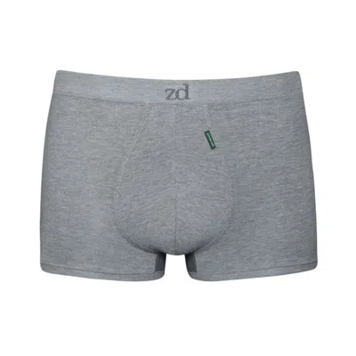 Zd Zero Defects Men's Ikaria Men's Trunk – Premium Egyptian Cotton - Color Grey