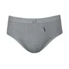 Zd Zero Defects Men's Mini Briefs Egyptian Cotton - Premium Comfort - Color Grey In Grey