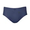 Zd Zero Defects Men's Mini Briefs Egyptian Cotton - Premium Comfort - Color Navy Blue In Blue