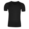 Zd Zero Defects Men's Ranglan V-neck T-shirt - Premium Egyptian Cotton - Color Black In Black