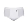 Zd Zero Defects Men's Senior Fly Front Briefs – Premium Egyptian Cotton Comfort - White In White