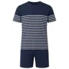 Zd Zero Defects Men's Short Modal Pyjamas Bruma - Navy In Blue