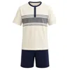 Zd Zero Defects Men's Short Modal Pyjamas Duna - Navy In Multi
