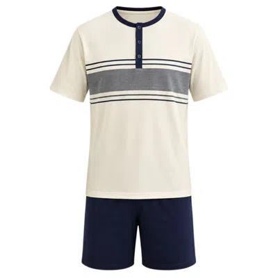 Zd Zero Defects Men's Short Modal Pyjamas Duna - Navy In Multi