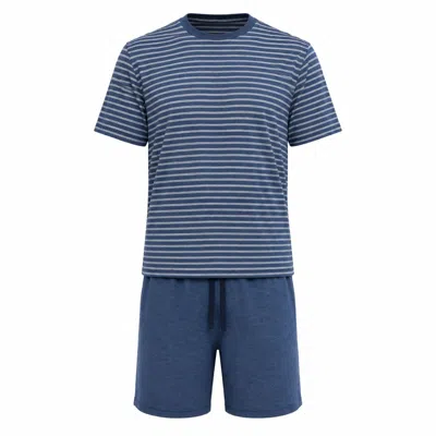 Zd Zero Defects Men's Short Modal Pyjamas Kouros - Blue