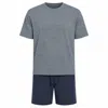 Zd Zero Defects Men's Short Modal Pyjamas Kouros - Grey In Gray