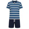Zd Zero Defects Men's Short Modal Pyjamas Silva - Navy In Blue