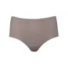 Zd Zero Defects Women's Brown Atenea High-waist Brief – Stylisht Fit & Comfort With Soy Fiber - Color Mink In Brown
