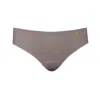 Zd Zero Defects Women's Brown Mid-rise Diana Briefs In Soy Fiber - Breathable & Antibacterial - Color Mink In Brown