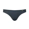 Zd Zero Defects Women's Grey Venus Mini Brief – Comfortable Fit & Skin-friendly Soy Fiber - Color Graphite In Grey