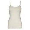 Zd Zero Defects Women's Neutrals Afrodita Spaghetti Top Soy Fiber - Ultra-soft Comfort - Color Natural