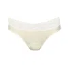 Zd Zero Defects Women's Neutrals Diana Mid-rise Lace Brief – Softness With Soy Fiber - Color Natural