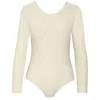 Zd Zero Defects Women's Neutrals Long-sleeve Body – Elegant Fit With Soy Fiber - Color Natural
