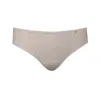 Zd Zero Defects Women's Neutrals Mid-rise Diana Briefs In Soy Fiber - Breathable & Antibacterial - Color Beige In Beige
