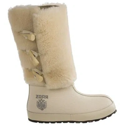 Pre-owned Zdar Aliona Cream Winter Boots Size 6, 7 & 10 Available- Brand In White