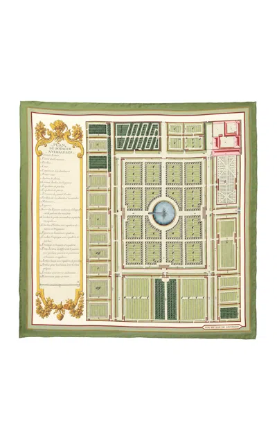 Z.d.g. By Zoë De Givenchy - Le Potager Du Roi French Roi Silk Scarf - Multi