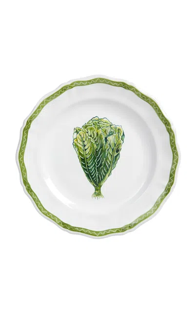 Z.d.g. By Zoë De Givenchy - Le Potager Du Roi Les Légumes Salad/dessert Plate; Lettuce - Green