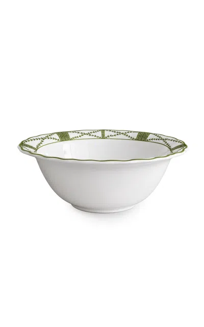 Z.d.g. By Zoë De Givenchy - Le Potager Du Roi Les Terrasses Large Serving Bowl - Green