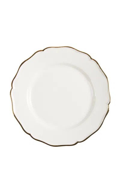 Z.d.g. By Zoë De Givenchy - L'horizon D'or Dinner Plate - Gold In White