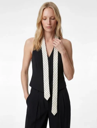Zdnu 81041892 Slim Fit Sleeveless Structured Vest In Black