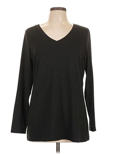 Pre-owned Zeagoo 3/4 Sleeve T-shirt In Black