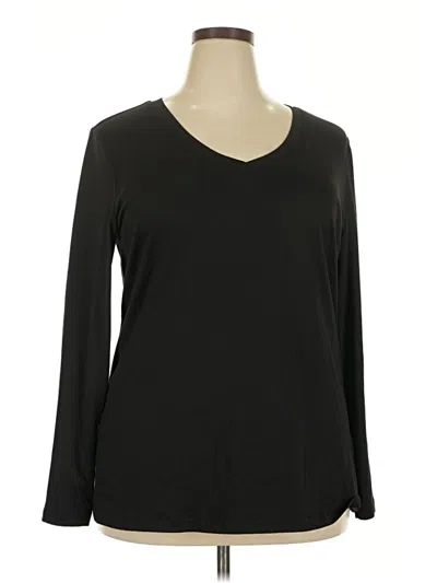 Pre-owned Zeagoo 3/4 Sleeve T-shirt In Black