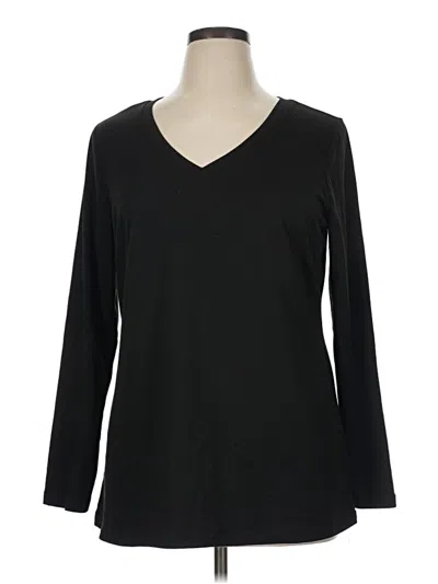 Pre-owned Zeagoo 3/4 Sleeve T-shirt In Black