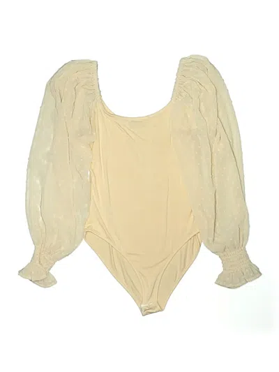 Pre-owned Zeagoo Bodysuit In Ivory