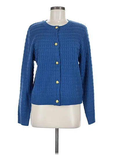 Pre-owned Zeagoo Cardigan Sweater In Blue