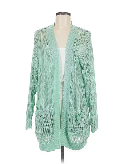 Pre-owned Zeagoo Cardigan Sweater In Green