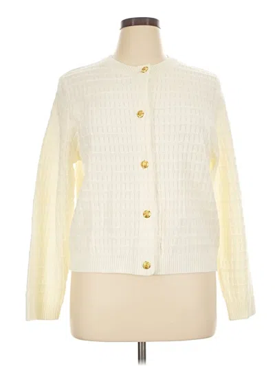 Pre-owned Zeagoo Cardigan Sweater In Ivory