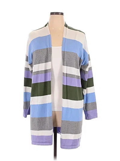 Pre-owned Zeagoo Cardigan Sweater In Purple