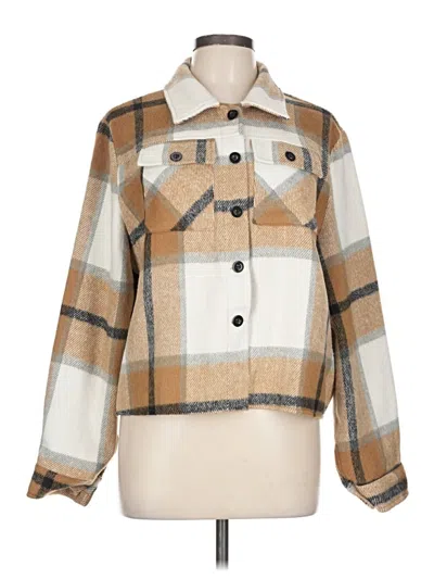 Pre-owned Zeagoo Cardigan Sweater In Tan