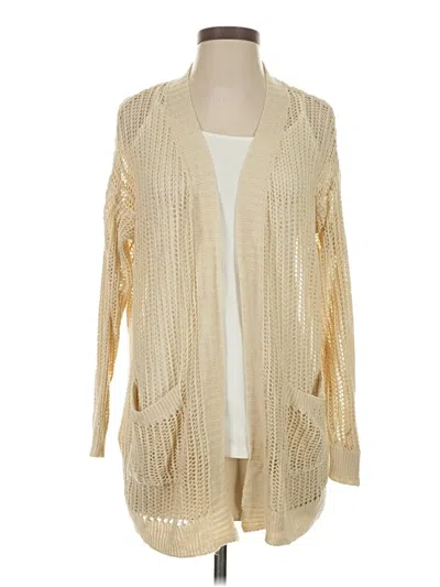 Pre-owned Zeagoo Cardigan Sweater In Tan