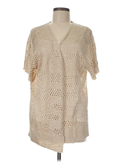 Pre-owned Zeagoo Cardigan Sweater In Tan