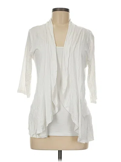 Pre-owned Zeagoo Cardigan Sweater In White