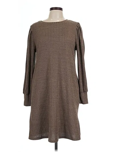 Pre-owned Zeagoo Casual Dress In Brown
