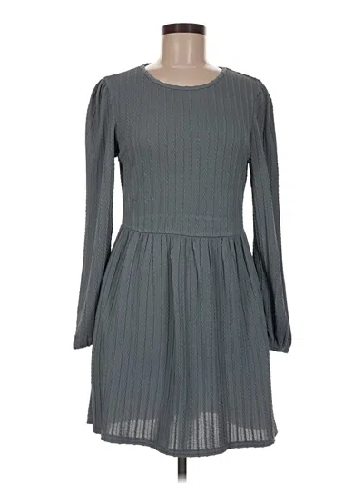 Pre-owned Zeagoo Casual Dress In Gray