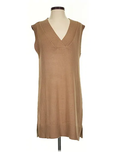 Pre-owned Zeagoo Casual Dress In Tan