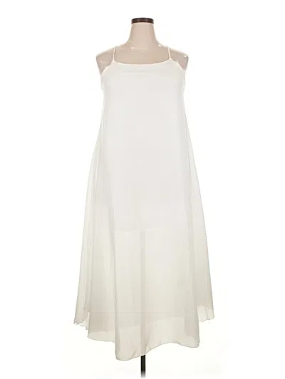 Pre-owned Zeagoo Casual Dress In White