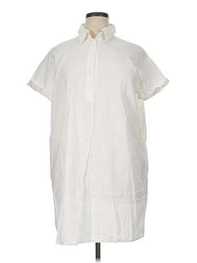 Pre-owned Zeagoo Casual Dress In White