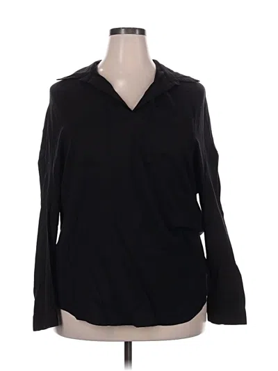 Pre-owned Zeagoo Long Sleeve Blouse In Black
