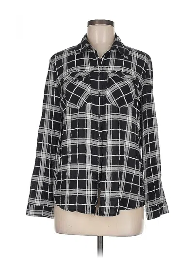 Pre-owned Zeagoo Long Sleeve Blouse In Black