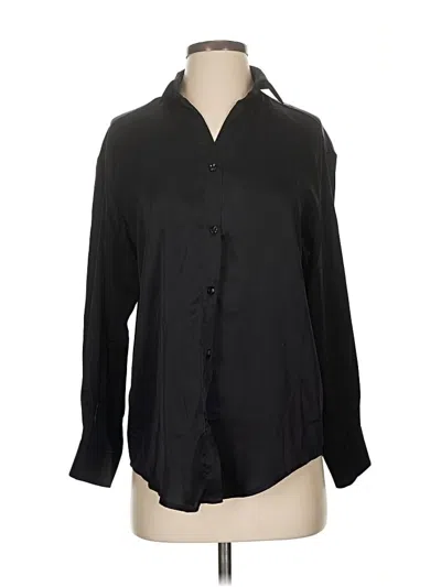 Pre-owned Zeagoo Long Sleeve Blouse In Black
