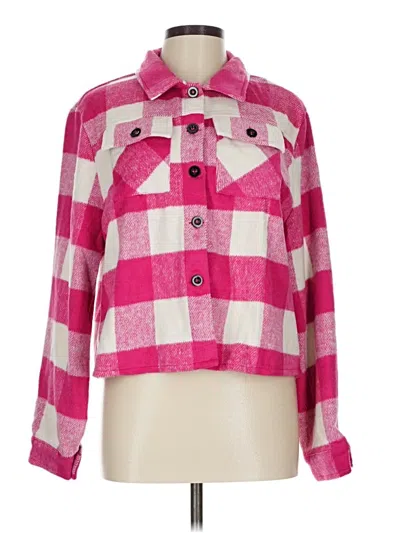 Pre-owned Zeagoo Long Sleeve Blouse In Pink