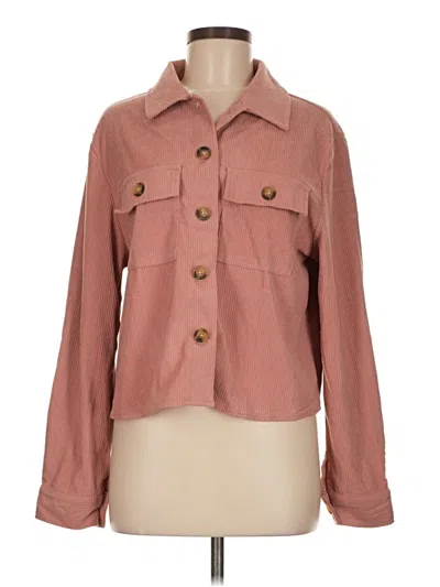 Pre-owned Zeagoo Long Sleeve Blouse In Pink
