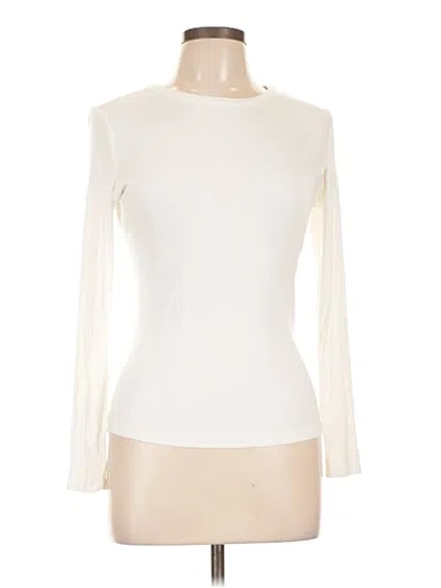 Pre-owned Zeagoo Long Sleeve Top Ivory Turtleneck Tops